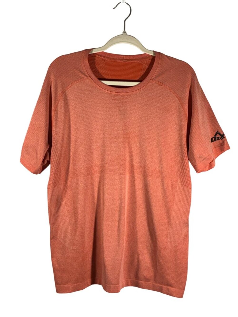 Lululemon Mens Seamless Lightweight Orange tech Training T-Shirt Size L